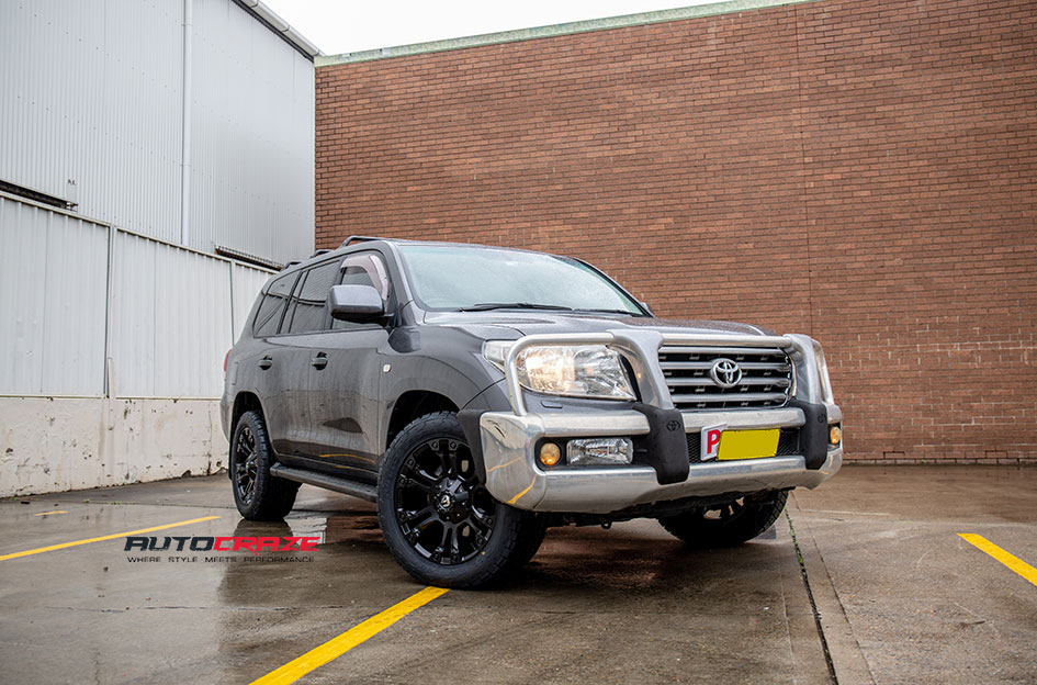 Toyota Landcruiser Fuel Vapor Wheels Nitto Tyres Front Close Shot Gallery Oct 2018