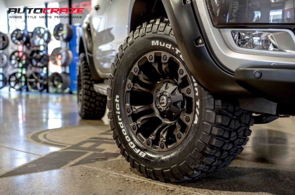Armed Ready Ford Ranger BF goodrich mud terrain afterpay tyres front fitment shot