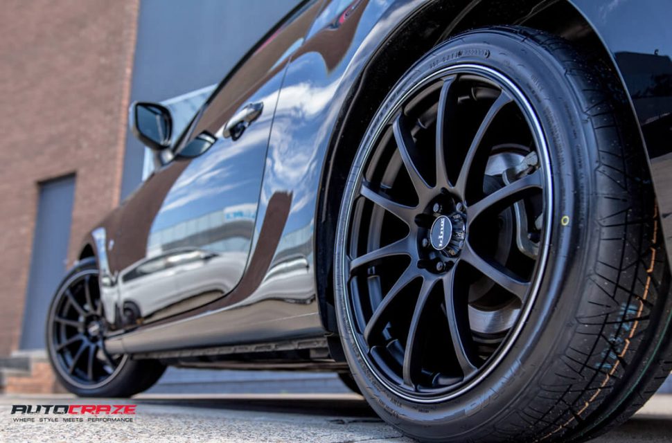Toyota 86 King Halo Wheels Nitto Invo Tyres Rear Fitment Close Up Shot