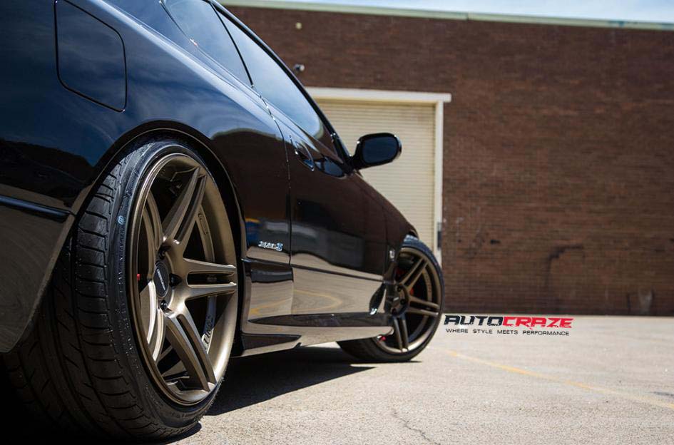 Nissan S15 with Concave Concept CC03R Wheels and Achilles tyre rear wheel close up Shot March 2018