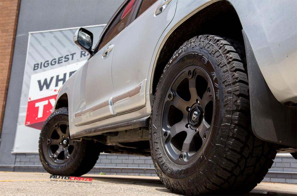 13Toyota Landcruiser Fuel Beast Black & Machined with Dark Tint