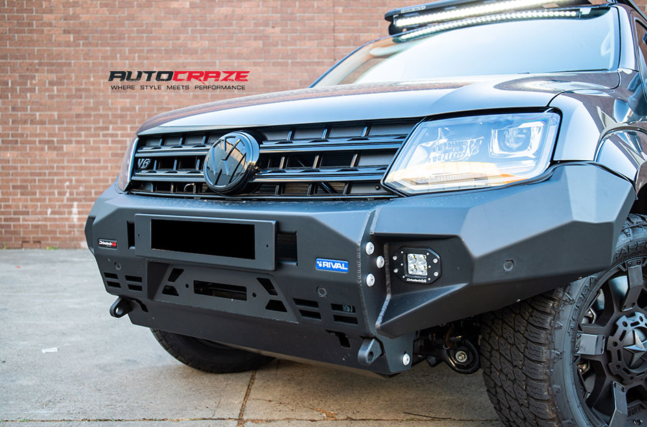 Volkswagen Amarok KMC XD Rockstar 2 Nitto Tyres Front Accessories Close Up Shot Gallery August 2018