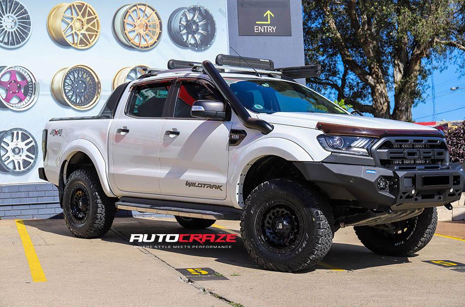 11White Ford Ranger King Zombie Wheels Front Shot Gallery April 2020_large