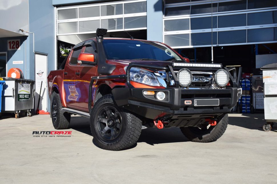 ISuzu Dmax Fuel Beast Wheel safari snorkel