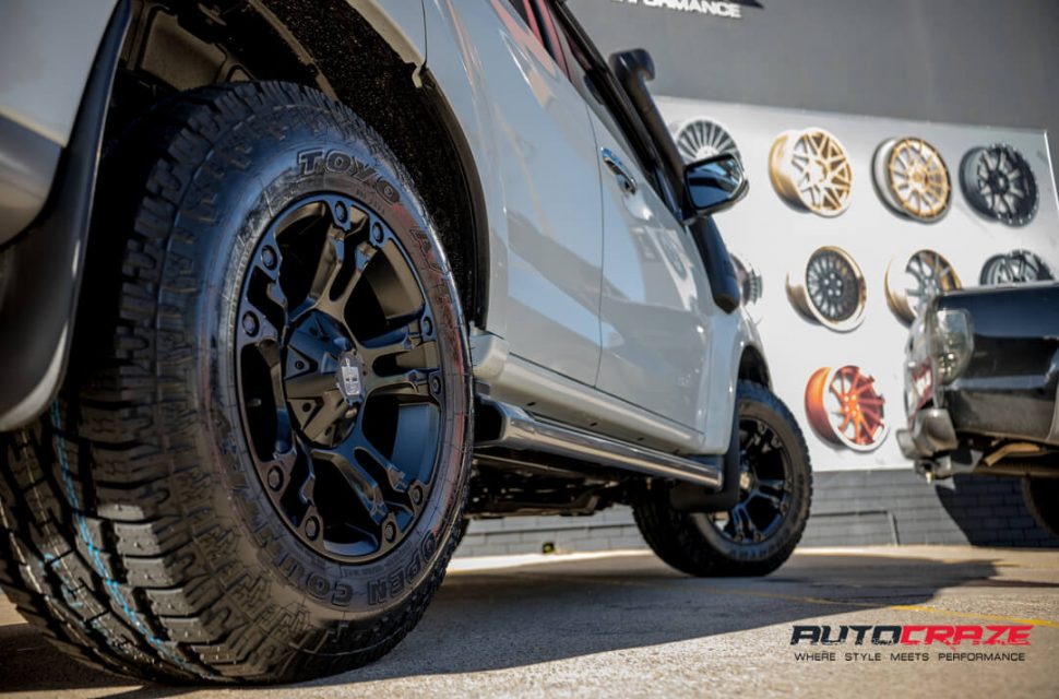 Isuzu DMAX with Diesel Brooklyn Wheels and Toyo Tyres Rear Fitment Close Up Shot March 2018