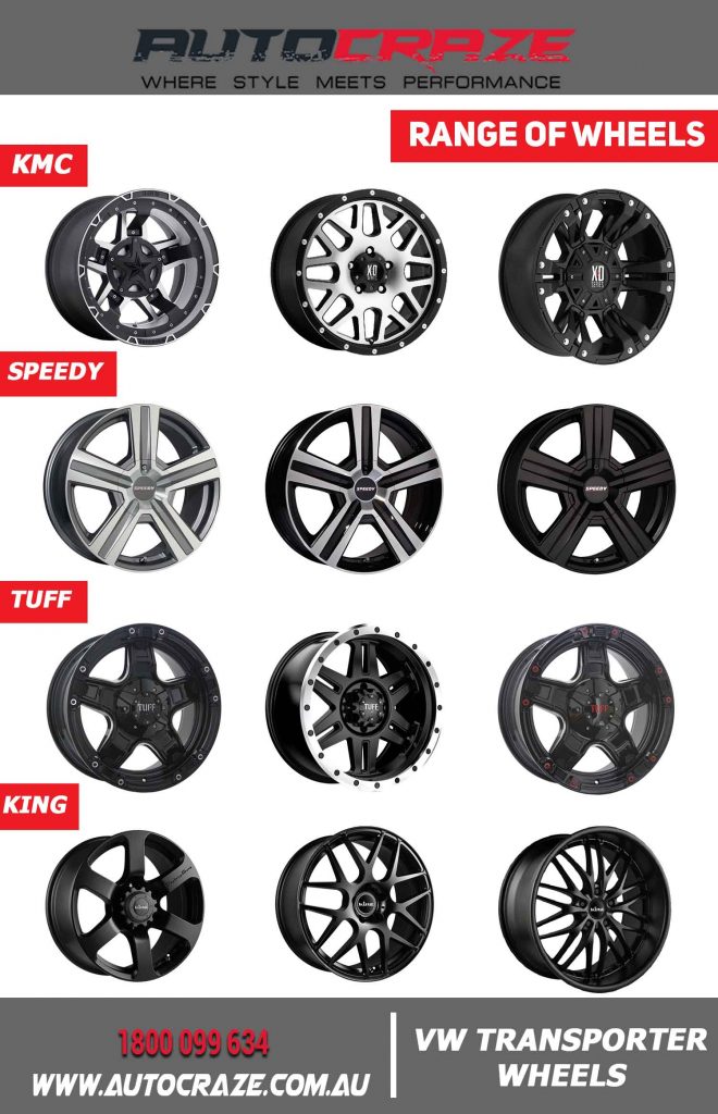 Range of VW Transporter wheels at AutoCraze