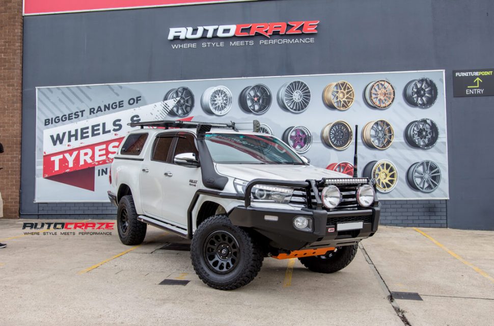 Toyota Hilux Fuel Vector Wheels Mickey Thompson Tyres Front Close Shot Gallery Janurary 2018