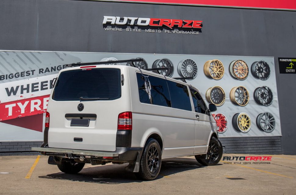 Volkswagen Transporter KMC KM708 Bully Wheels Pirelli Tyres Rear Close Up Shot Gallery March 2018