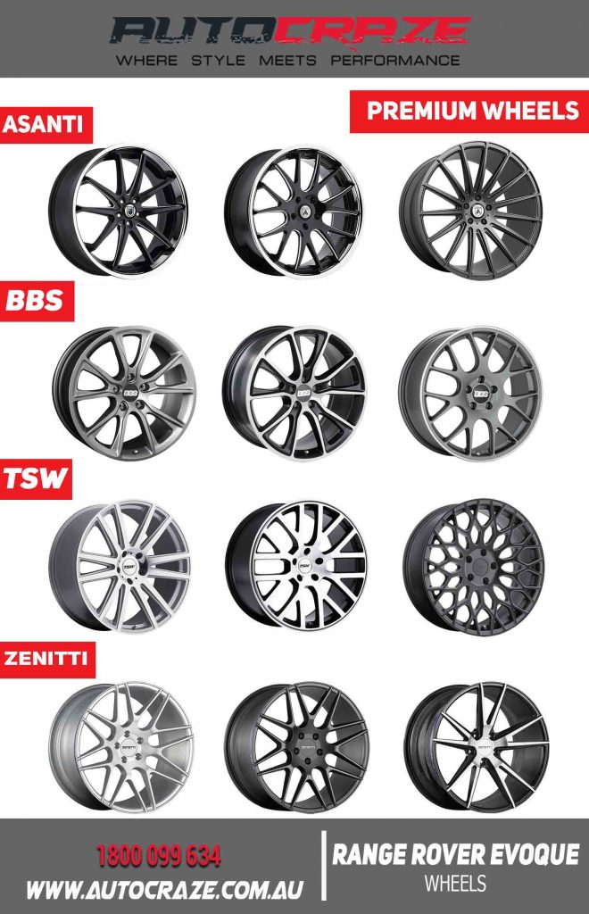 range rover EVOQUE premium wheels