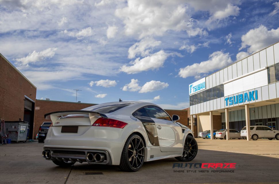Audi TT Niche Essen Wheels Achilles Tyres Rear Close Up Shot Gallery April 2018
