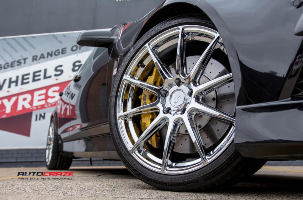 Holden Commodore Niche Essen Wheels Kumho Tyres Front Fitment Close Up Shot Gallery Janurary 2018
