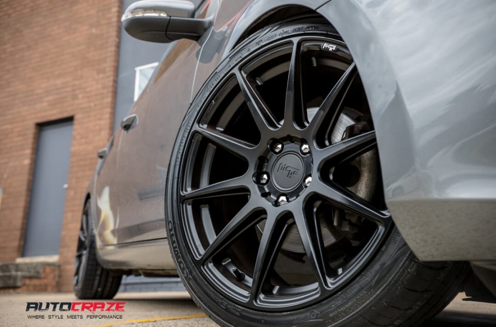 Volkswagen Golf Niche Essen Wheels Kumho Tyres Front Fitment Close Up Shot Gallery February 2018