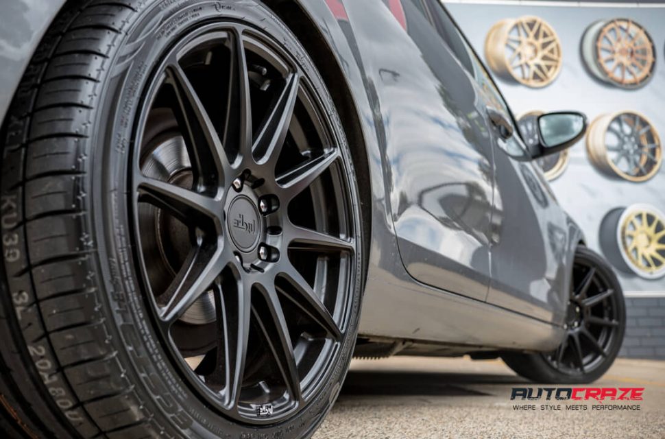 Volkswagen Golf Niche Essen Wheels Kumho Tyres Rear Fitment Close Up Shot Gallery February 2018