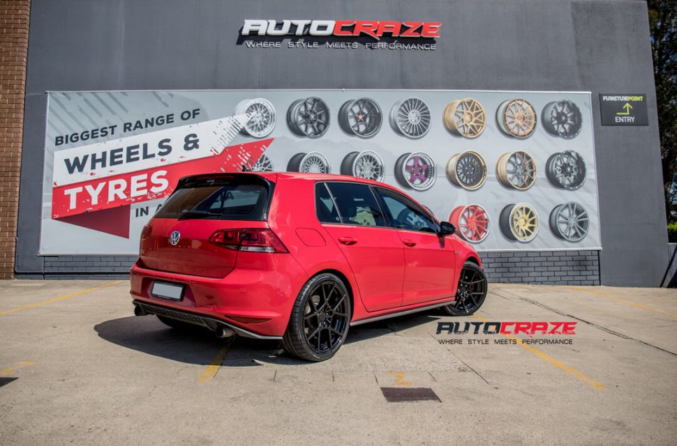 Volkswagen Golf Rotiform KPS Wheels Kumho Tyres Rear Close Up Shot Gallery March 2018