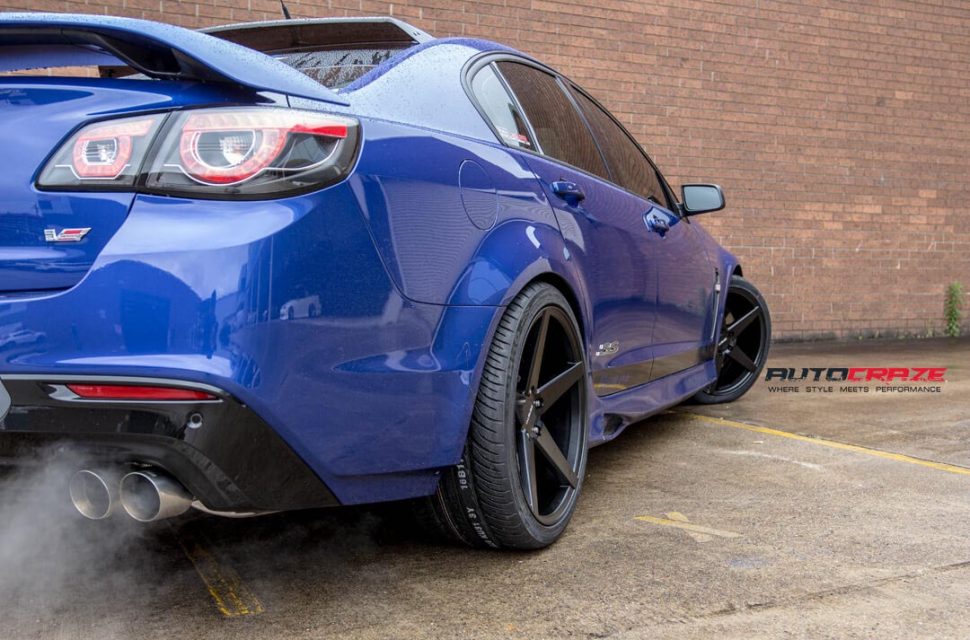Holden Commodore Zenetti Baron Wheels Rear Fitment Close Shot November 2017
