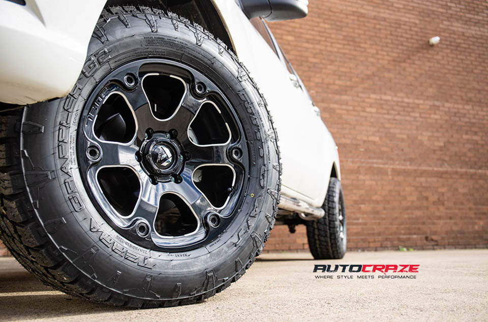 Mazda BT-50 Accessories Fuel Beast Wheels Nitto Tyres Front Fitment Close Up Shot Gallery June 2018