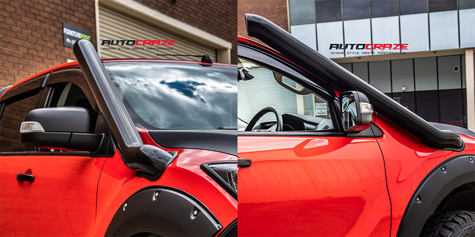 Red Mazda BT 50 Accessories Stainless Steel Snorkel