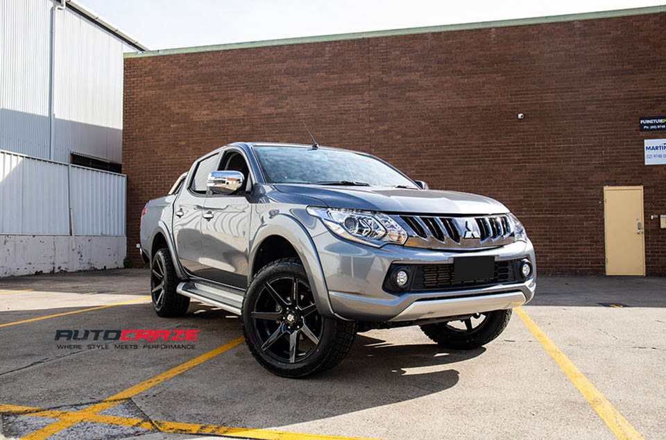 Mitsubishi Triton Diesel Avalanche Wheels Nitto Tyres Front Close Shot August 2018