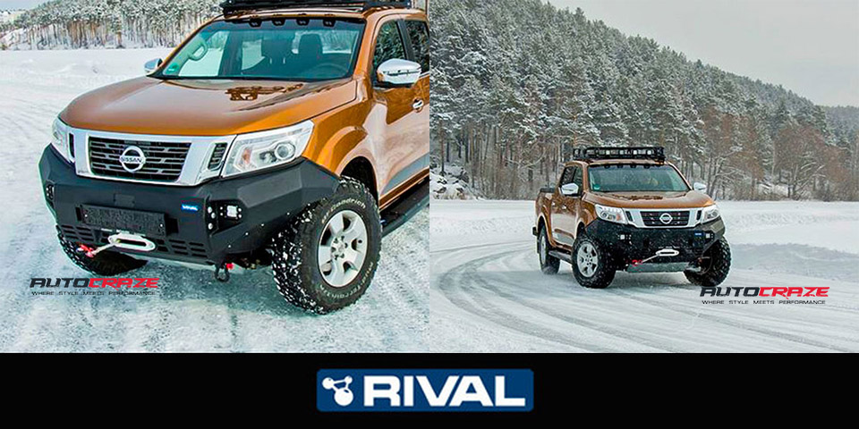 Orange Nissan Navara NP300 Rival Bar