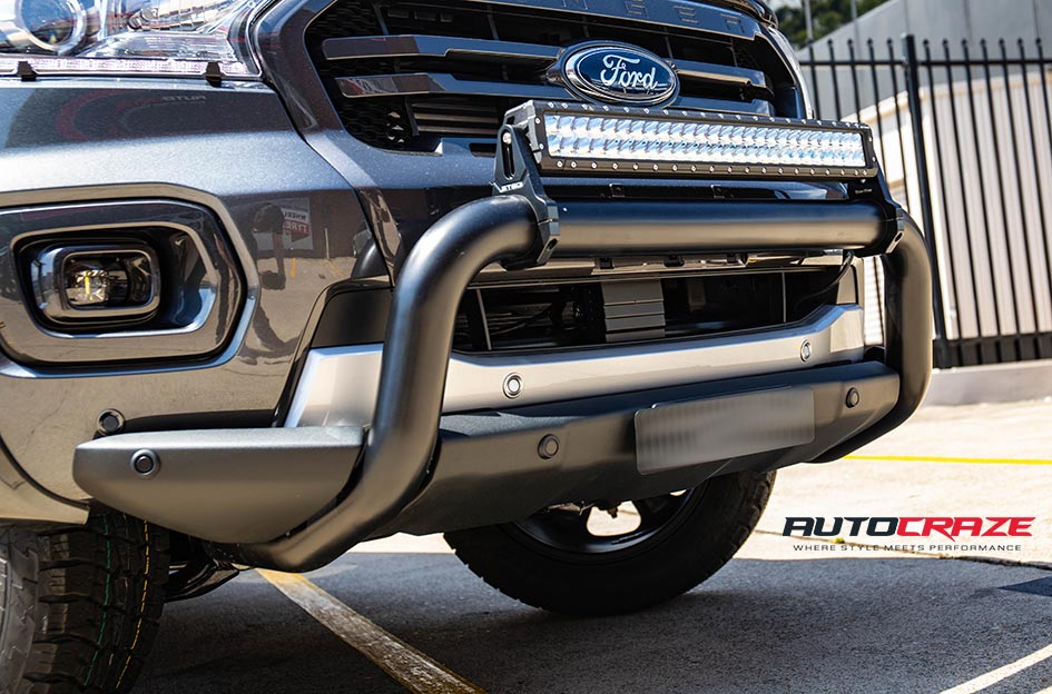 Ford Ranger Fuel Beast Wheels Nitto Terra Grappler Tyres Front Accessories Close Up Shot Gallery Jan 2019