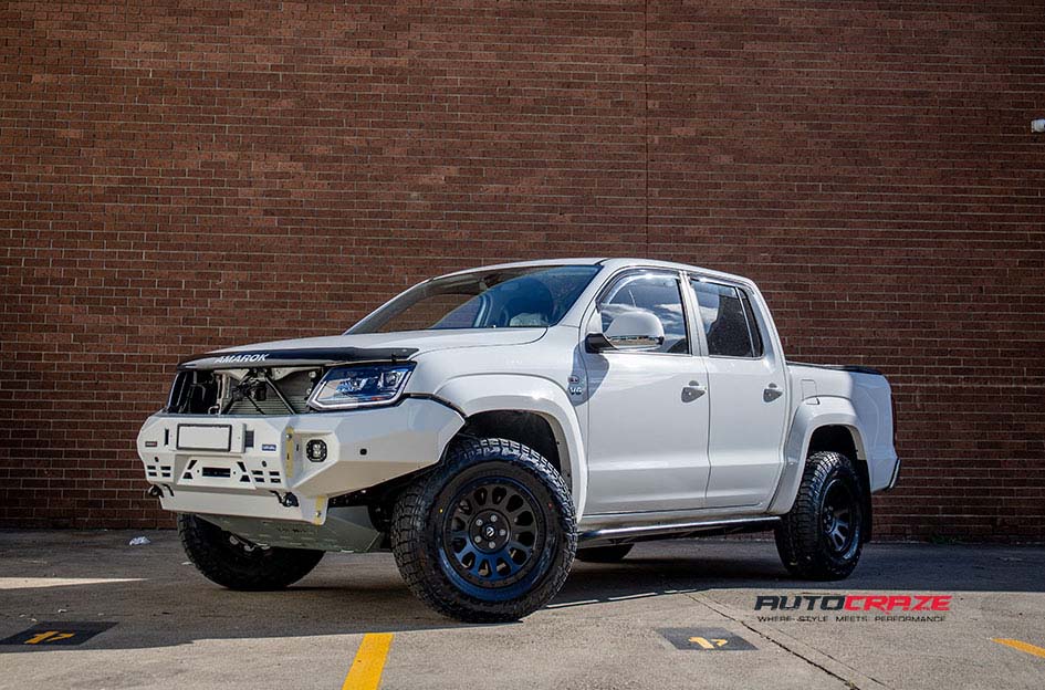 Volkswagen Amarok Fuel Vector Wheels Falken Tyres Front Close Shot Gallery July 2018