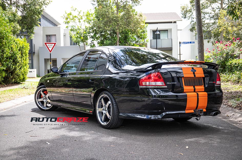 Ford Falcon FG XR8 King Detroit Machined Face Wheels Rear Close Up Shot Gallery Feb 2019