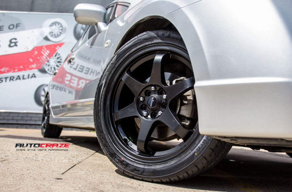 Honda Civic King Katana Wheels Kumho Tyres Front Fitment Close Up Shot Gallery Janurary 2018