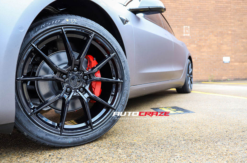 Tesla Model 3 King Venom Wheels Front Fitment Shot Gallery March 2020