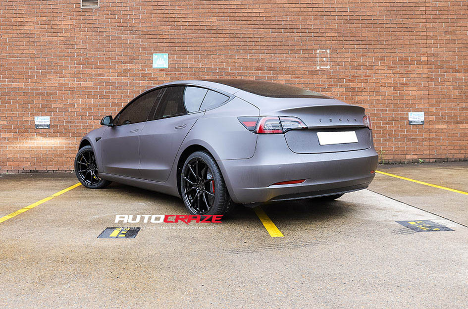 Tesla Model 3 King Venom Wheels Rear Shot Gallery March 2020