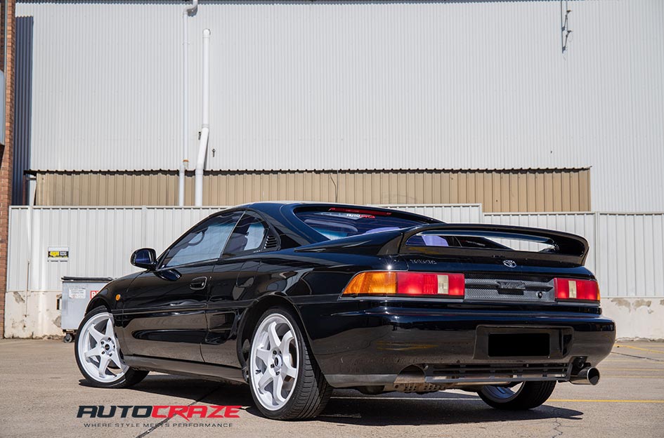 Toyota MR2 King Katana White Wheels Rear Close Up Shot Gallery May 2019