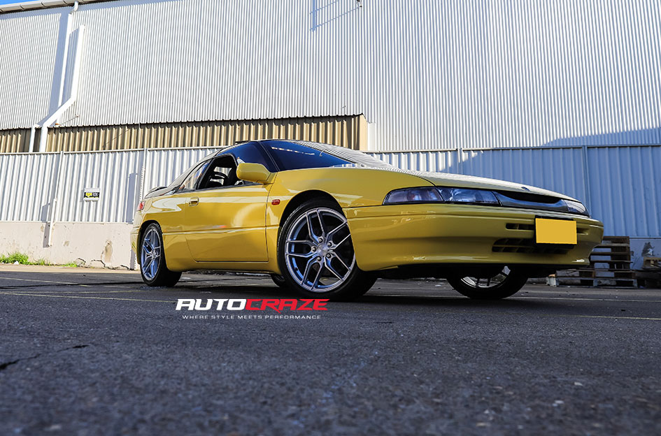 Yellow Subaru SVX King Taro Wheels Front Shot Gallery April 2020